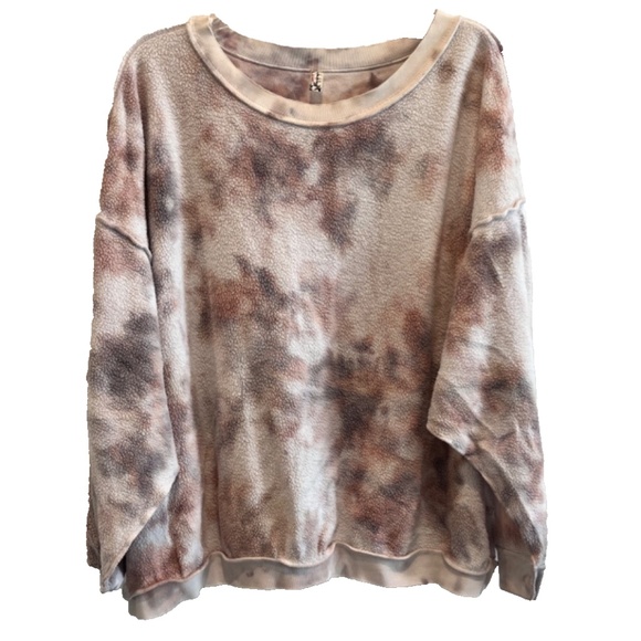 Intimately Free People Tie Dye Inside Out Sweatshirt Size M - Picture 1 of 15